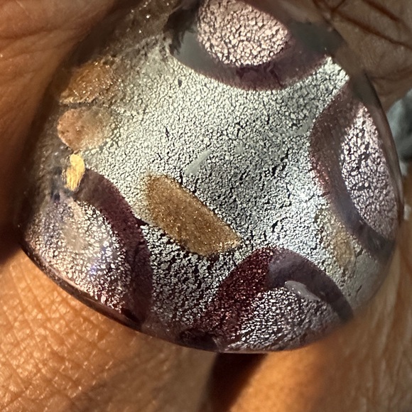 Artistic Silver and Gold Statement Ring - Picture 3 of 16